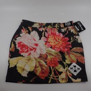 Disney x Neff Floral Mini Skirt XS - NWT